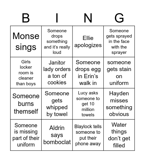 Culinary PM 24-25 Bingo Card