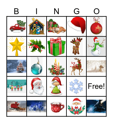 Christmas Bingo 3.3 Bingo Card