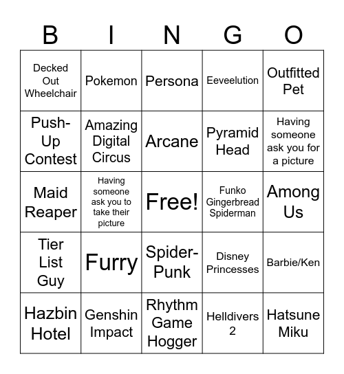 Holiday Matsuri Bingo! Bingo Card