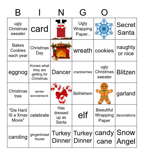 Christmas Bingo Card