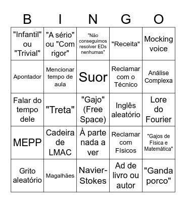 Drummond Bingo Card