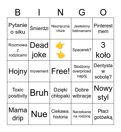 Untitled Bingo1 Bingo Card