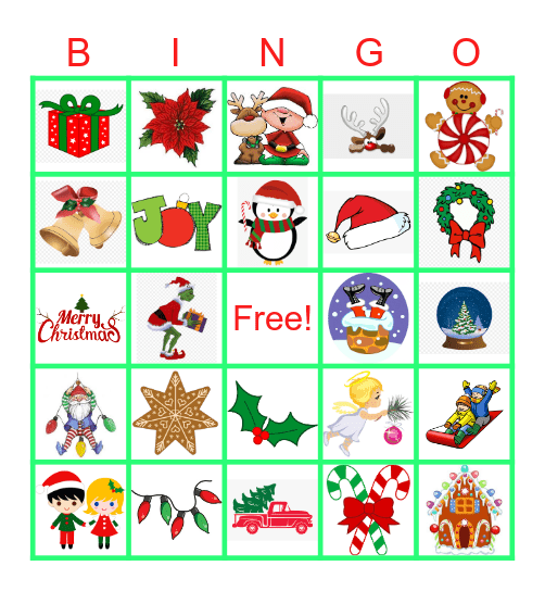 Christmas Bingo Card