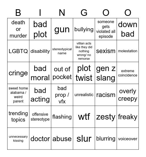 Tomorrows Teachings Bingo Card