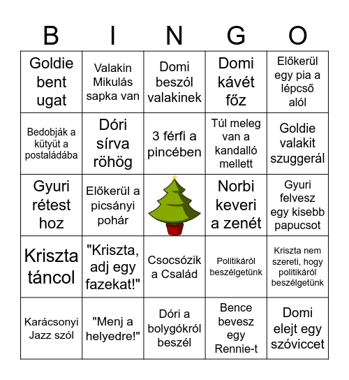 ŐRBINGO Card