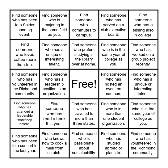 Bingo Card