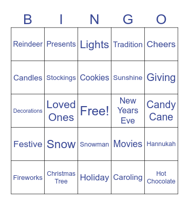 TalenTrust Holiday Bingo Card