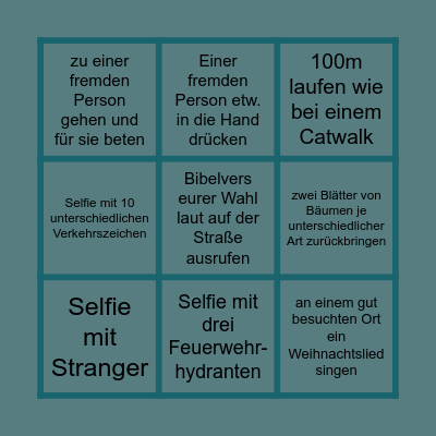 FeG Weihnachten Bingo Card