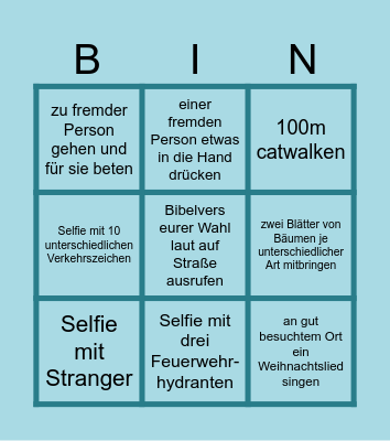 FeG Weihnachtsbingo Card