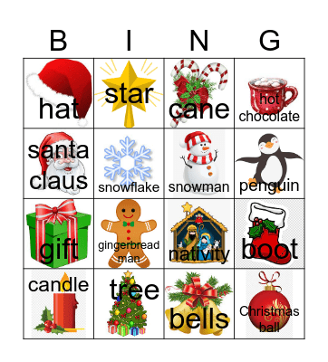 Christmas Bingo Card