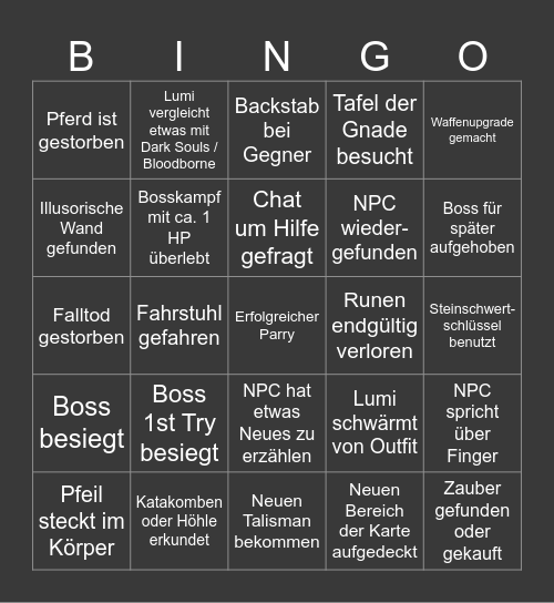 Lumi's Weihnachtsbingo Card