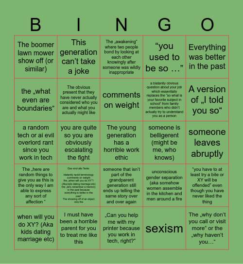 It’s beginning to look a lot like f*** this Bingo Card