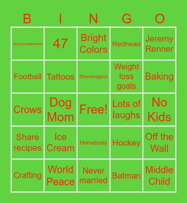 Cyndi's Find A Pin Pal BINGO Card