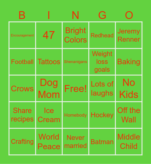 Cyndi's Find A Pin Pal BINGO Card