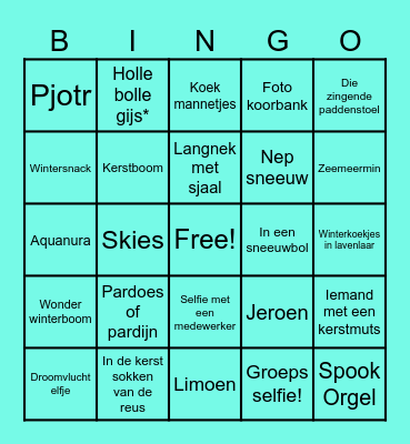 Efteling (wintereditie) Bingo Card