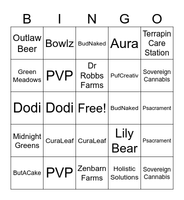 Puf Client Bingo Card