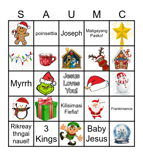 Merry Christmas! Bingo Card