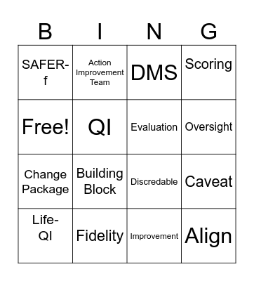 Meeting Bingo Card