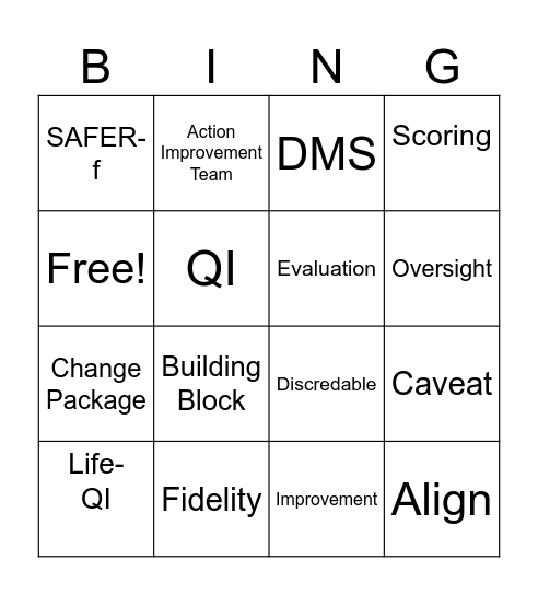 Meeting Bingo Card