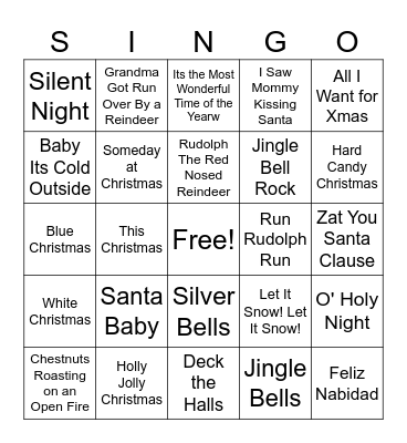 XMAS Bingo Card