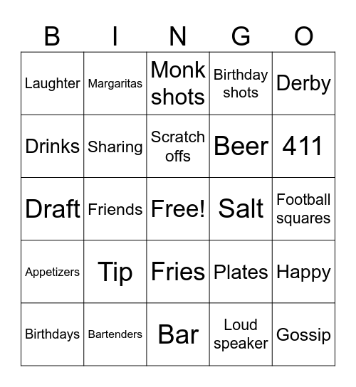 Bee’s Bingo Card