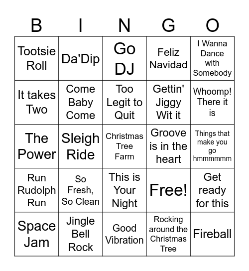 ATL Christmas Bingo Card