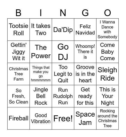 ATL Christmas Bingo Card