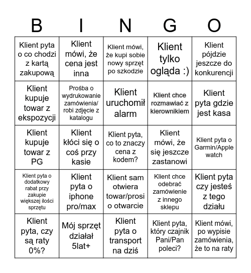 EURO BINGO Card