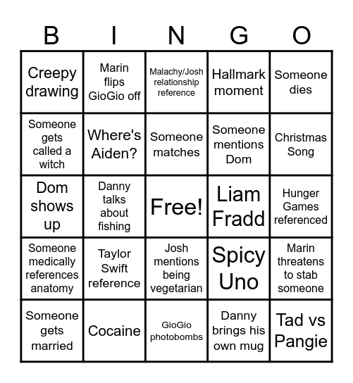 Frengo Bingo Card