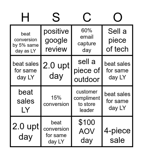 Boxing Day Bingo! Bingo Card