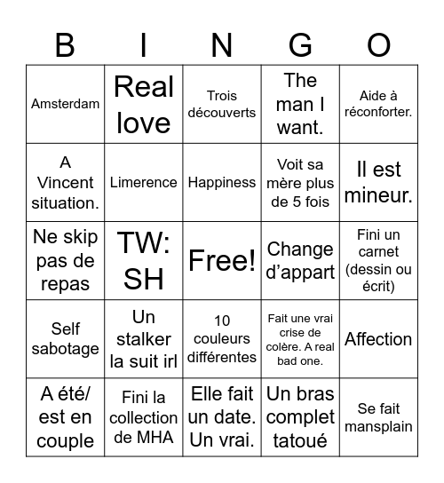 Gohann Bingo 2025 Bingo Card