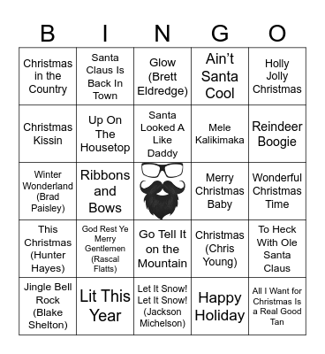 HOLIDAY | RD 4 | COUNTRY Bingo Card