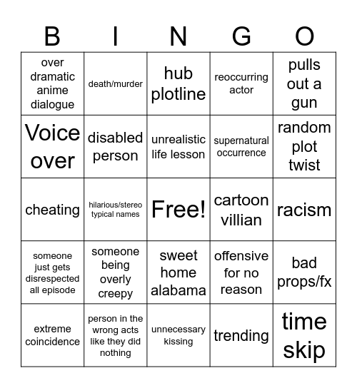 Tomorrow's Teachings Bingo Card