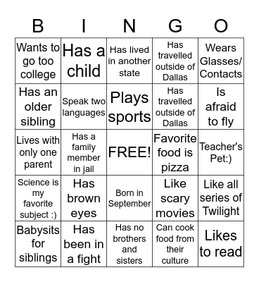 Welcome To Room 303:) Bingo Card