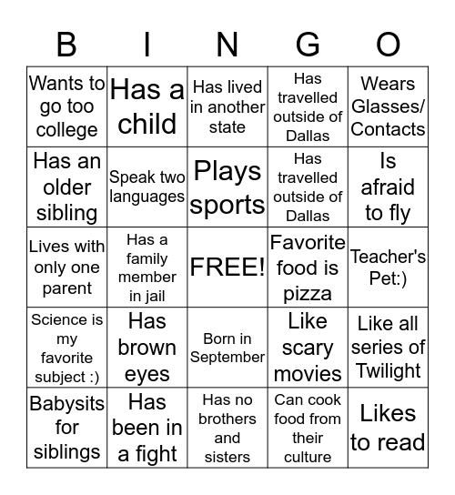 Welcome To Room 303:) Bingo Card