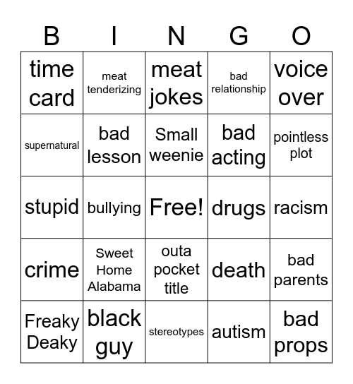 Tomorows Teach Bingo Card