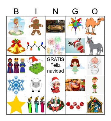 Navidad Bingo Card