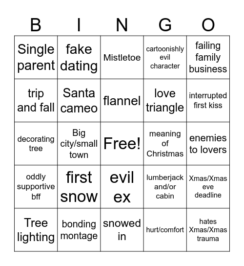 Hallmark² Bingo Card