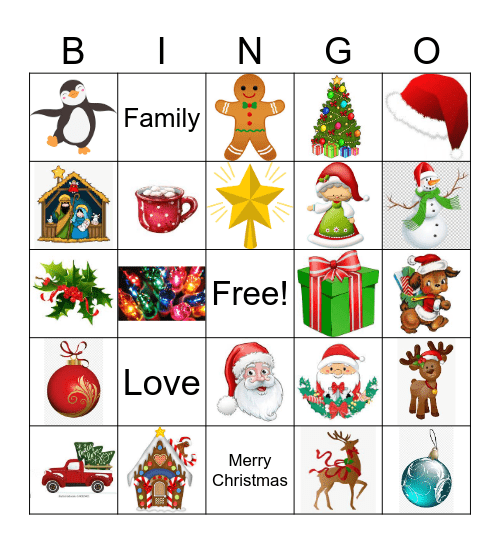 Christmas Bingo Card