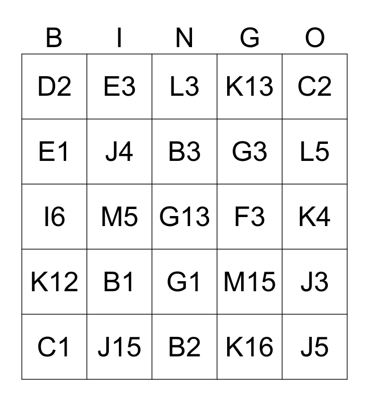 Dead Merch Bingo Card
