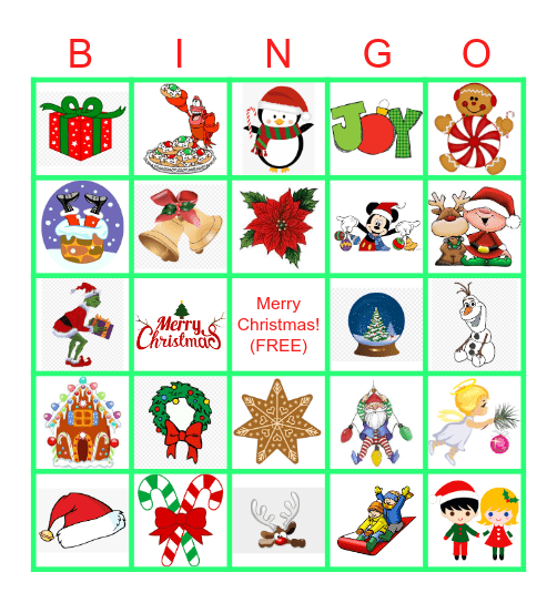 Christmas Bingo Card