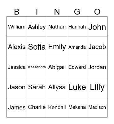 College Graduation Bingo Card
