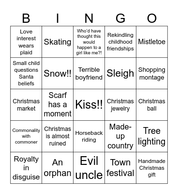 Christmas Movie Bingo — Royal Bingo Card