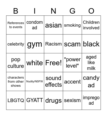 Ad bingo Card