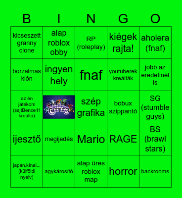 roblox Bingo Card