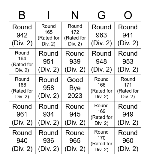 Codeforces Solver - 1 Bingo Card