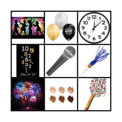 New Year's Bingo Card