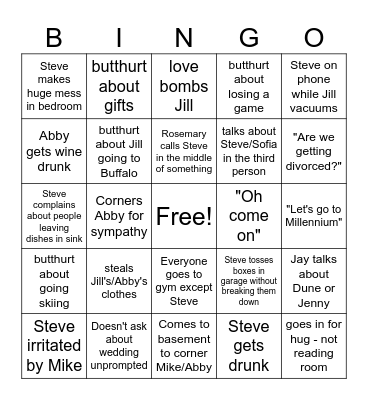 Holiday 2024 Bingo Card