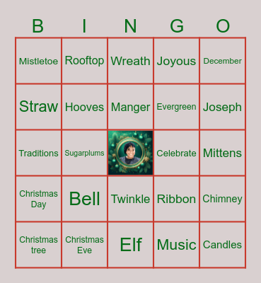 VKay's Christmas Brunch Bingo Card