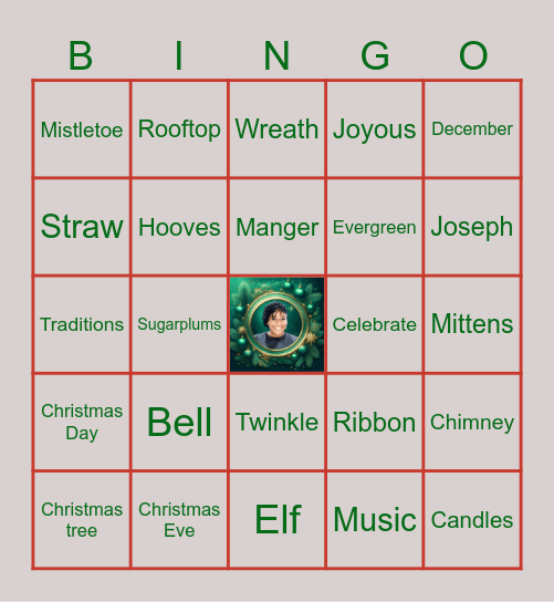 VKay's Christmas Brunch Bingo Card